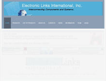 Tablet Screenshot of electronic-links.com